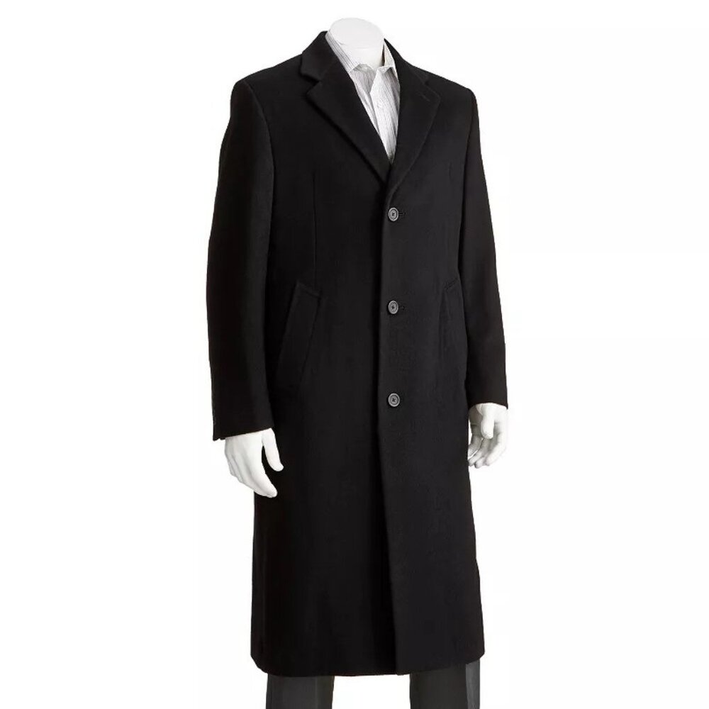 Jean-Paul Germain Classic-Fit Sander 45-in. Wool-Blend Top Coat